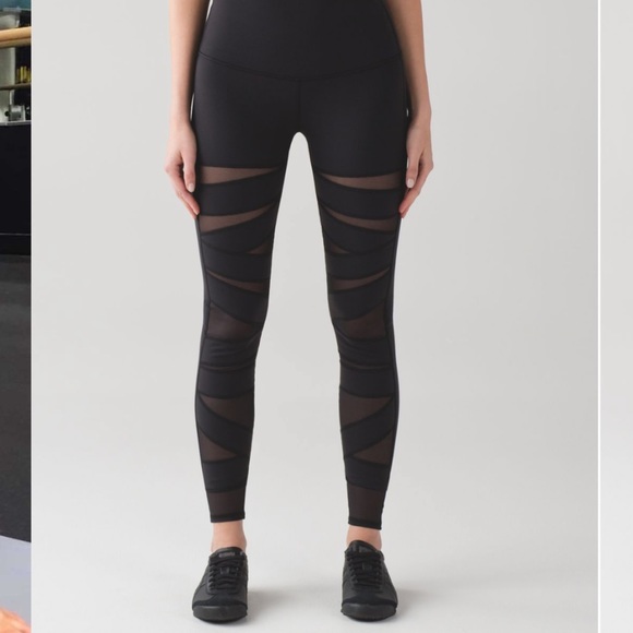 Lululemon Wunder Under Pant Hi-Rise Tech Mesh - Picture 2 of 8